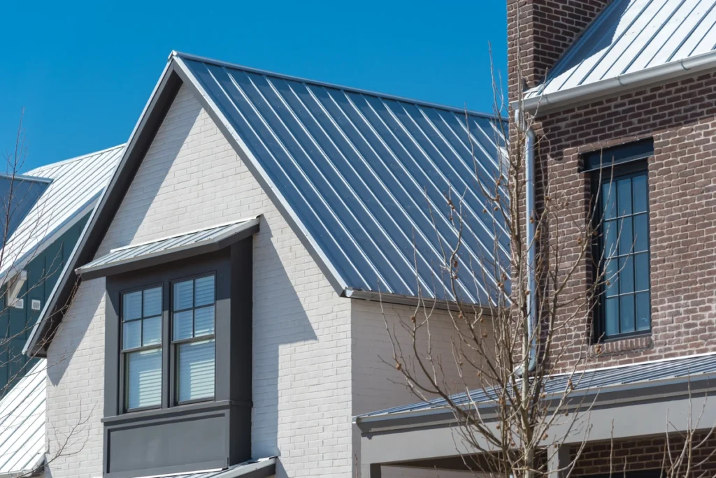 house in portland with a standing seam metal roof