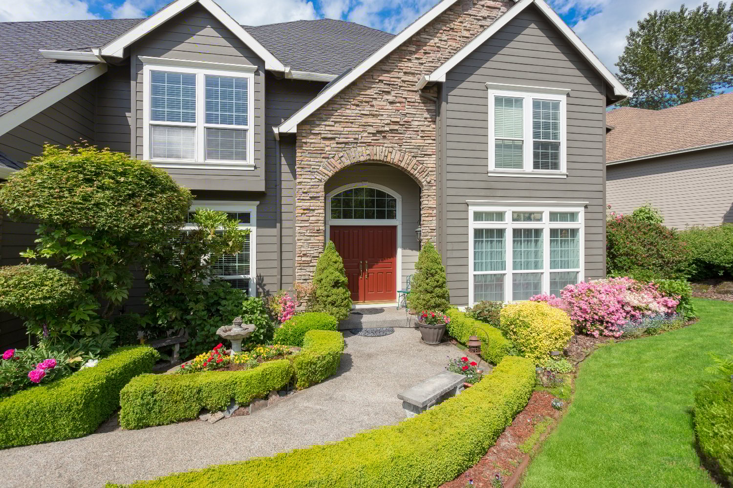 a complete house with hardie board siding