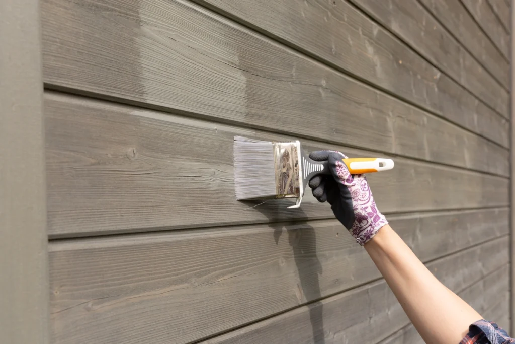 exterior painting-painting on wood surface