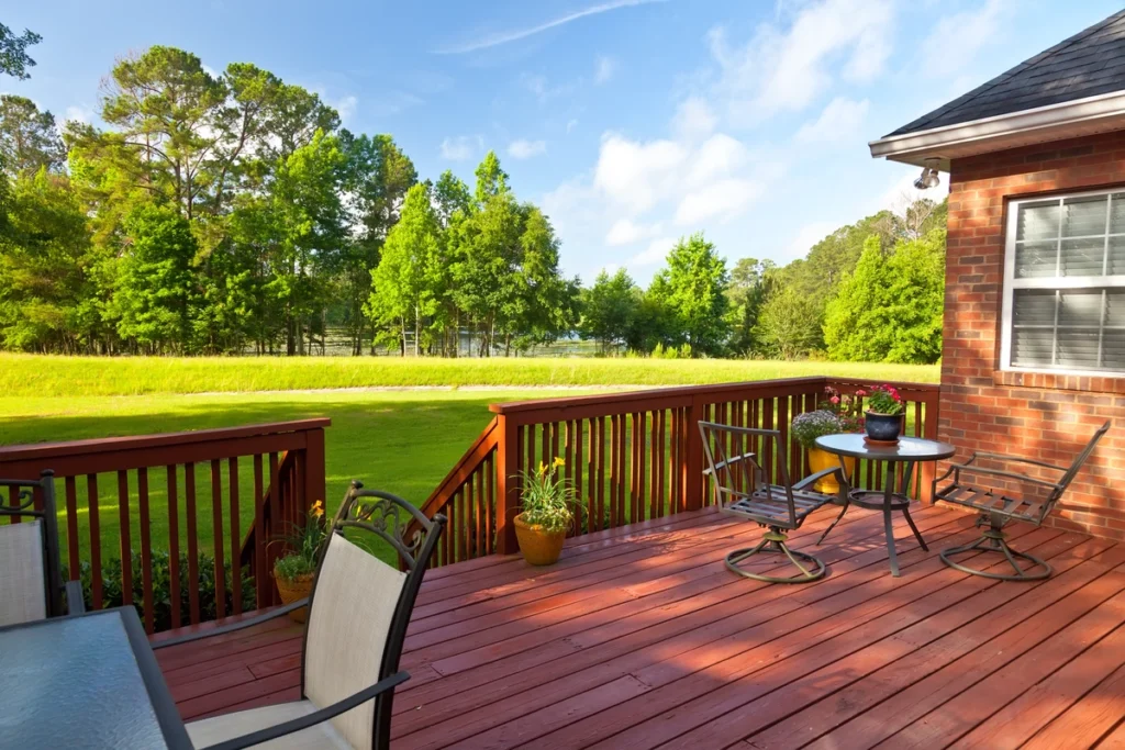 decks portland-outdoor furniture on a new deck