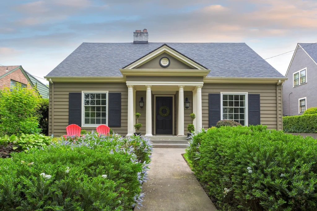 front of a home with new shingles in Happy Valley, OR
