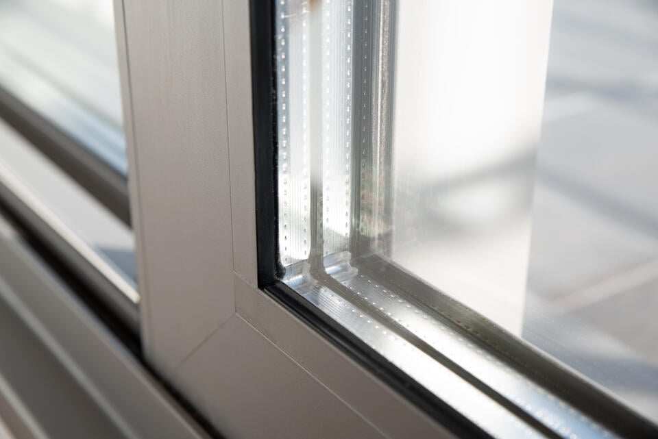 modern windows-close up of triple pane windows