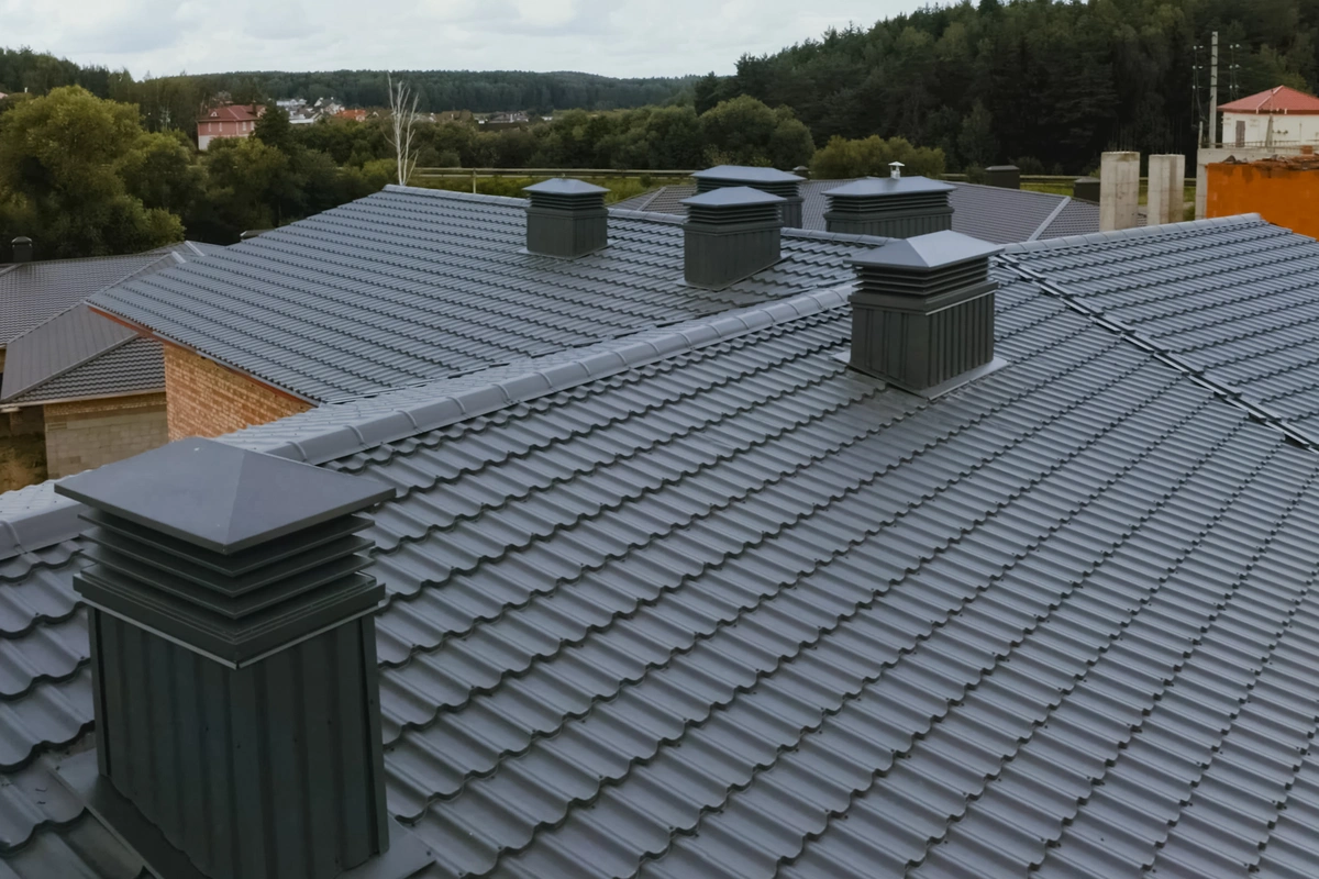 chimney metal roof