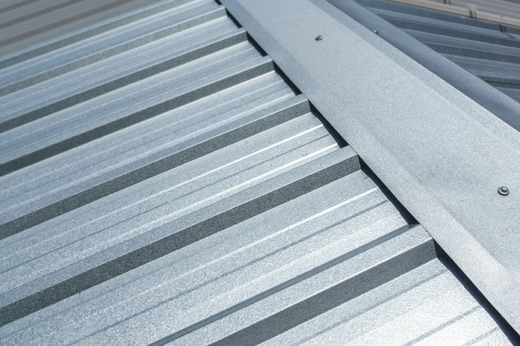 close sheet metal roof