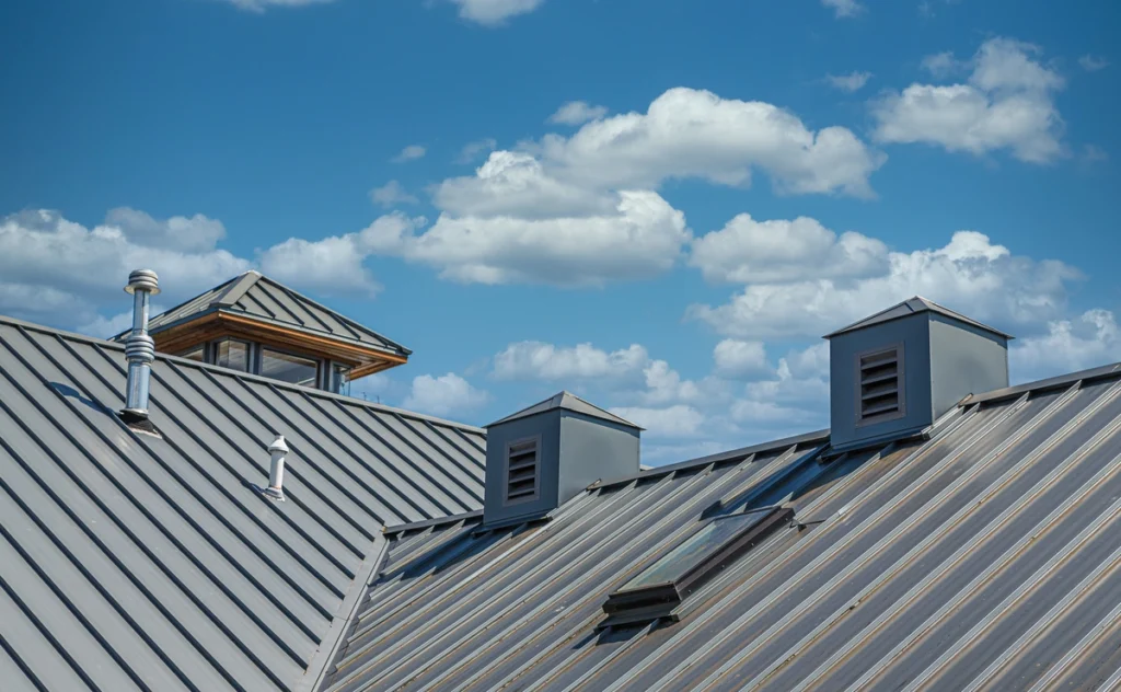 sheet metal roof house