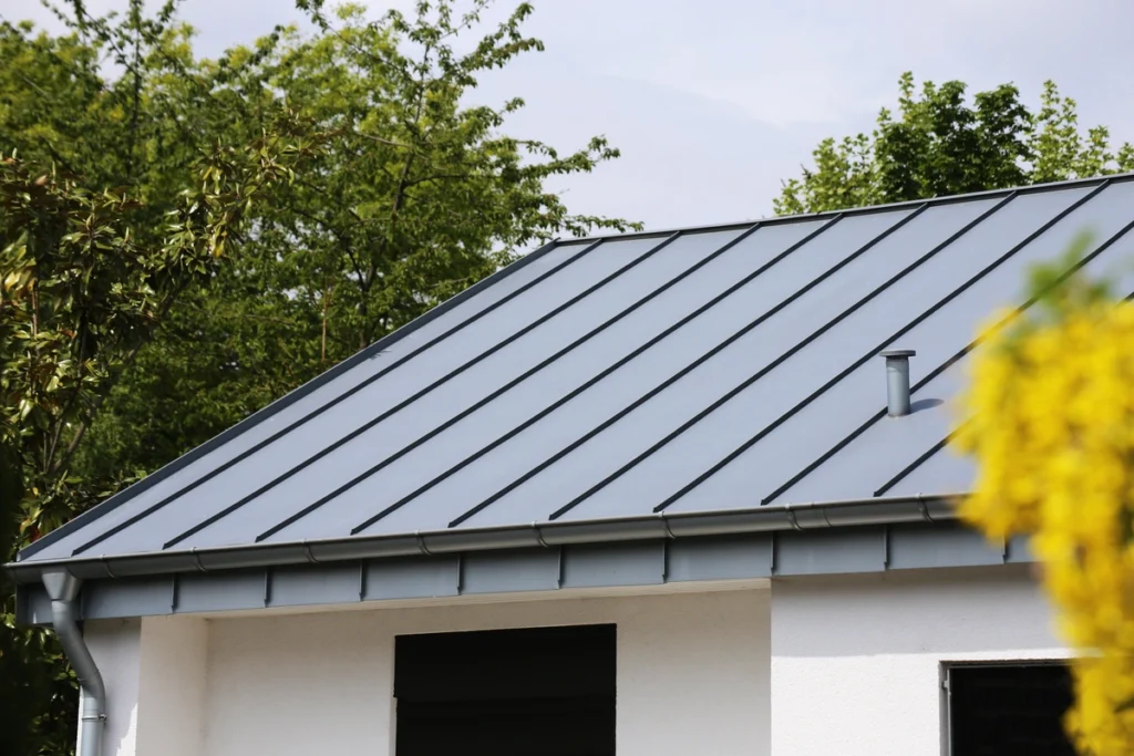 sheet metal roof long flat