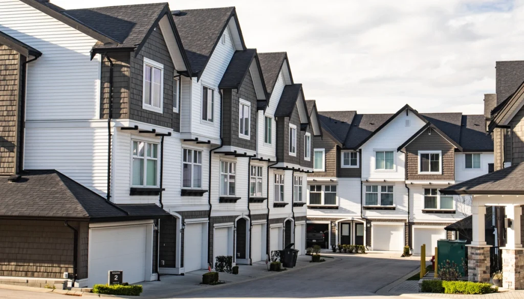 new townhomes with asphalt shingles in Oregon
