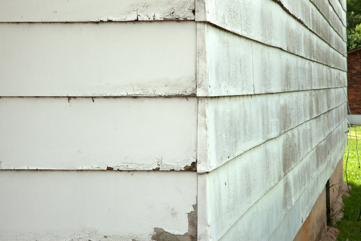 Chipped siding
