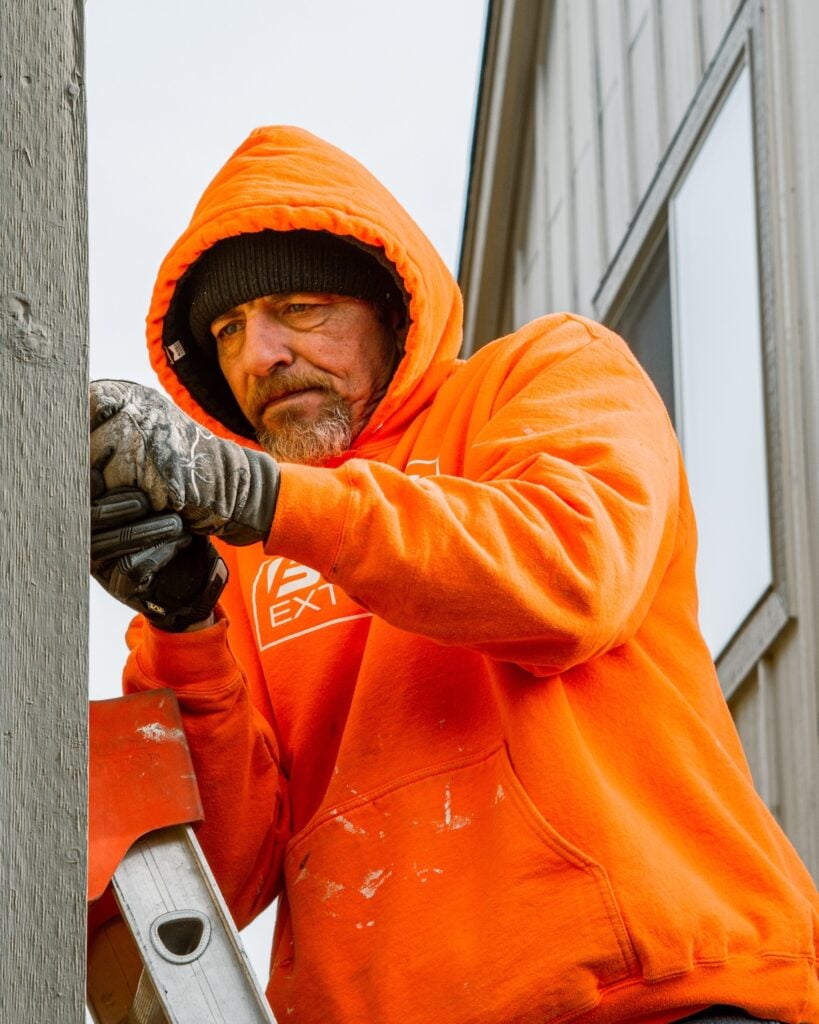 Boss Exteriors worker