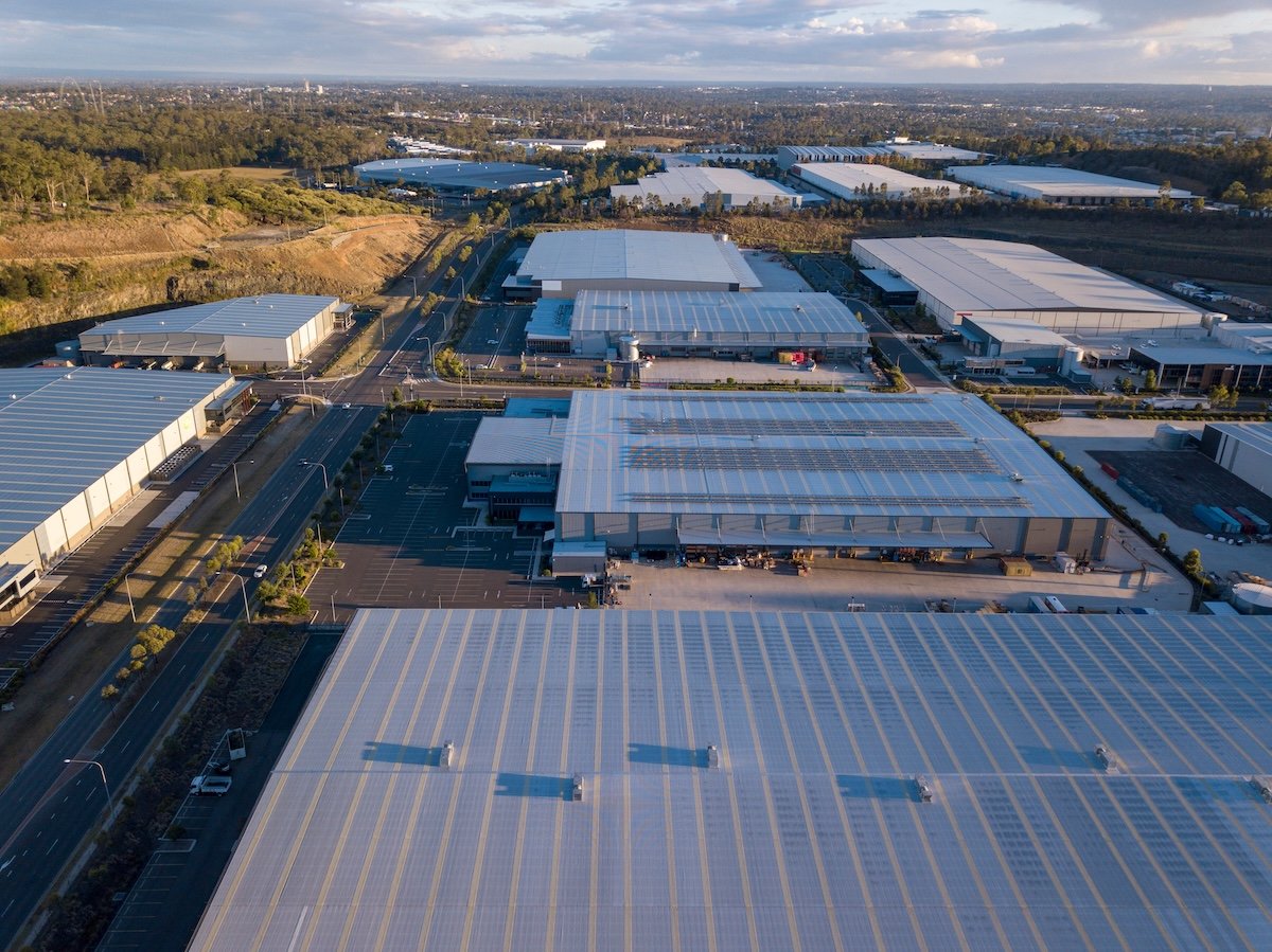 Industrial business park roofing