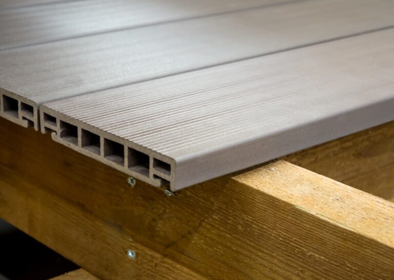 Using modern plastic decking to create a deck